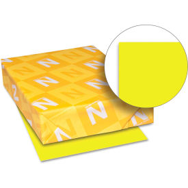 Astrobrights Colored Card Stock, 8-1/2" x 11", Lift-Off Lemon, 250/Pack
