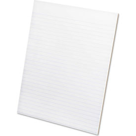 Glue Top Narrow Rule Pads, 8-1/2" x 11", White, 50 Sheets, 12/Pack