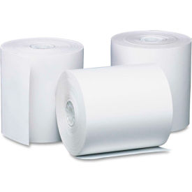 Single-Ply Thermal Cash Register/POS Rolls, 3-1/8"x119', White, 50 Rolls/Ctn