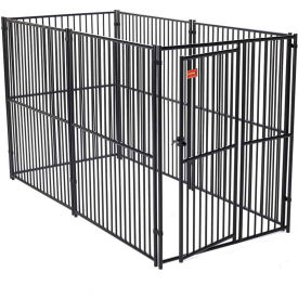 European Style Modular Dog Kennel 72"H x 60"W x 120"L, Black