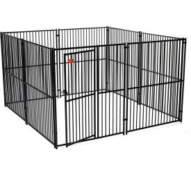 European Style Modular Dog Kennel 72"H x 120"W x 120"L, Black