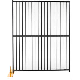 Perimeter Patrol Euro Style Welded Tube 4 Panel 60"W x 72"H, Black Tiger Textured