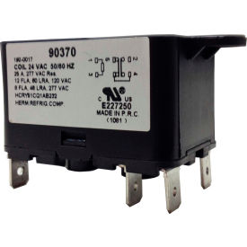 SPDT Heavy Duty Relay 50/60 Hz 8 Amps @240V; Coil 24VAC