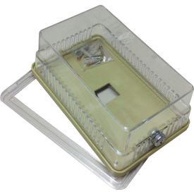 Thermostat Guard Metal Hinged: 6.25"Hx4.75"Wx3"D