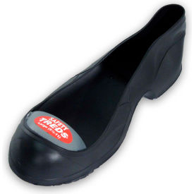Steel Toe Shoe Covers, Men's, Black with Blue Toe, Size 11-12, 1 Pair
