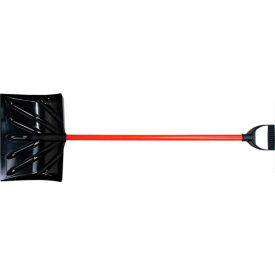 16" Poly Blade Combo Snow Shovel W/ Steel D-Grip Handle