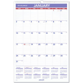 Erasable Wall Calendar, 15.5 x 22.75, Jan to Dec, 2025