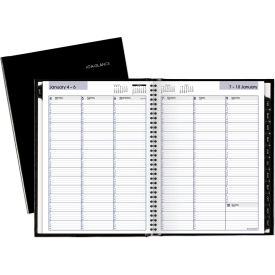 DayMinder Hardcover Weekly Vertical-Column Format Appointment Book, 2025