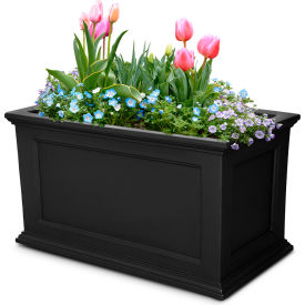 Fairfield 20" x 36" Planter, Black