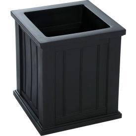 Cape Cod 16" x 16" Square Planter, Black
