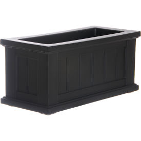 Cape Cod 24" x 11" Patio Planter, Black