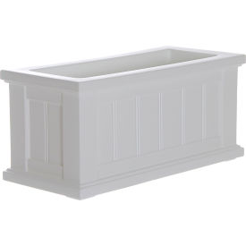 Cape Cod 24" x 11" Patio Planter, White