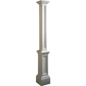 Signature Lamp Post w/o Mount, 9-3/4"L x 9-3/4"W x 73-1/4"H, White