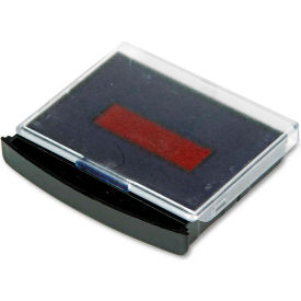 Replacement Ink Pad for Two-Color Word Daters, Blue/Red