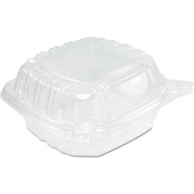 Hinged Lid Plastic Containers 5-1/3" x 5-3/8" x 2-5/8" 1 Compartment - 500 Pack