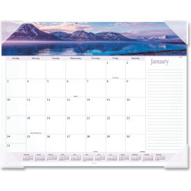 Landscape Panoramic Desk Pad, 22 x 17, Clear Corners, Jan to Dec, 2025