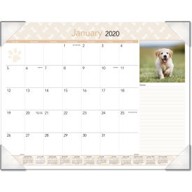 Puppies Monthly Desk Pad Calendar, Puppies Photography, 22 x 17, Jan to Dec, 2025