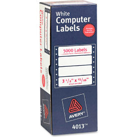 Dot Matrix Printer Address Labels, 1 Across, 15/16 x 3-1/2, White, 5000/Box