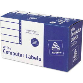 Dot Matrix Printer Address Labels, 1 Across, 1-15/16 x 4, White, 5000/Box
