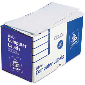 Dot Matrix Printer Shipping Labels, 1 Across, 2-15/16 x 5, White, 3000/Box