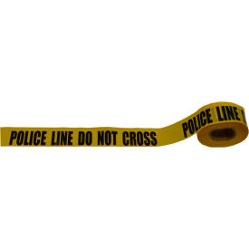 Barricade Tape, 3" x 1000', Yellow, Police Line Do Not Cross
