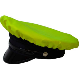 Hi-Visibility Reversible Rain Cap, 300D Oxford/PU Coating, Lime/Black, One Size