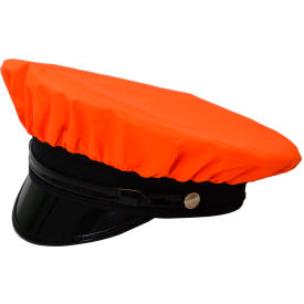 Hi-Visibility Reversible Rain Cap, 300D Oxford/PU Coating, Orange/Black, One Size