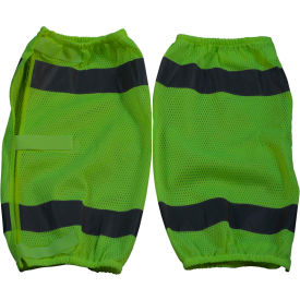 Leg Gaiter, ANSI Class E, Polyester Mesh, Lime, One Size, 1 Pair