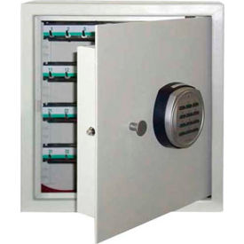 Key Safe Cabinet KC-64 Electronic Lock - 13-1/2"W x 7-1/4"D x 14-1/2"H, Gray