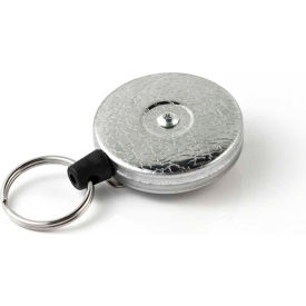 Retractable Key Reel with 48" Kevlar Cord Chrome Front Steel Belt Clip