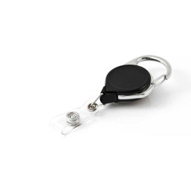 ID Carabiner and Belt Clip 5-Pack Retractable Key Reel with 36" Cord