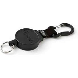 Retractable Key Reel with 36" Polyester Cord Polycarbonate Case Carabiner Clip