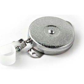 Retractable Key Reel with 24" Stainless Steel Chain Steel Bracket Mount