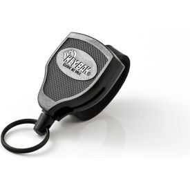 Locking Retractable Key Reel 36" Kevlar Cord Black Case Belt Loop