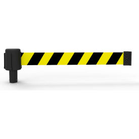 Banner Head, 15' Black/Yellow Diagonal Stripe Belt