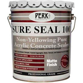 Sure Seal 100 Acrylic Sealer, Clear Matte Finish 5 Gallon Pail