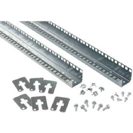 Rack Angles, 19 in. Tapped, Fits 2000mm, Steel/zinc