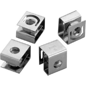 Clip Nut Pkg, Rack A., Qty 20, #10-32, Steel/zinc