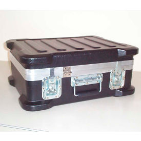 Shippable Rugged Transit Carry Case with Wheels, 23"L x 17"W x 10"H, Black