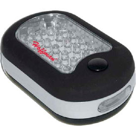LED Puck Light, 2.25x3.75x1.38in, Plastic, Battery Operated-req 3-AAA, included