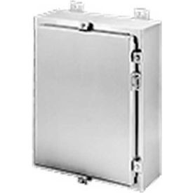 Continuous Hinge with Clamps, Type 4X, 24.00x24.00x12.00in, Stainless Steel Type 316L