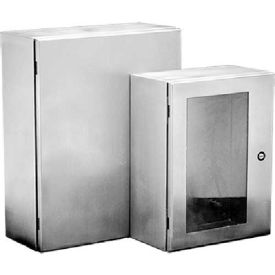CONCEPT™ Wall Mount Enclosure, Type 4X, 16.00x12.00x6.00in, SS Type 304