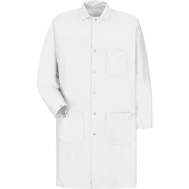 Unisex ESD/Anti-Static Tech Coat, White, Polyester/Nylon, 3XL