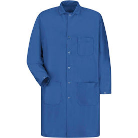 Unisex ESD/Anti-Static Tech Coat, Electronic Blue, Polyester/Nylon, 3XL