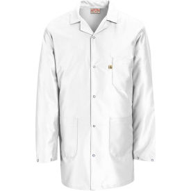 Unisex ESD/Anti-Static Counter Jacket, White, Polyester/Nylon