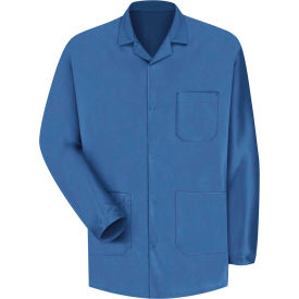 Unisex ESD/Anti-Static Counter Jacket, Electronic Blue, Polyester/Nylon
