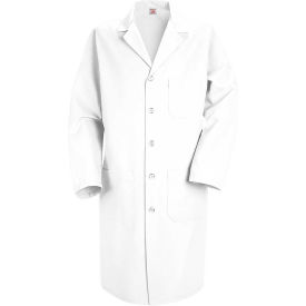 Men's Lab Coat, White, Poly/Combed Cotton, Regular, 60"
