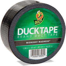 Colored Duct Tape, 1.88"W x 20 yds - 3" Core - Black