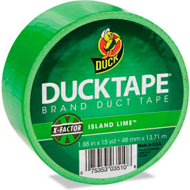 Colored Duct Tape, 1.88"W x 15 yds - 3" Core - Neon Green