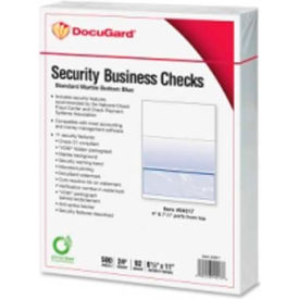 Security Business Checks with Marble Top 8-1/2" x 11" Blue 500 Sheets/Pack